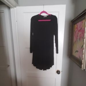 V-Neck Black Dress